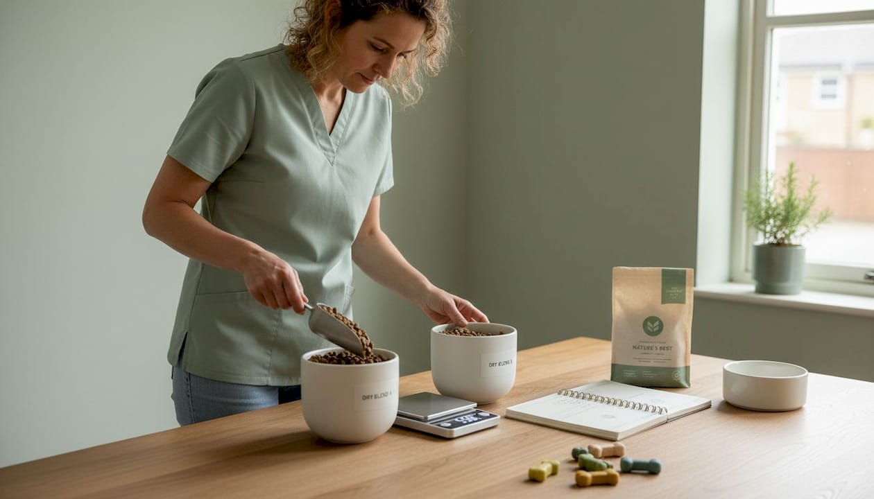 Veterinarian portioning limited ingredient dog food