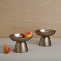 Stinson Antique Brass Small Pedestals - Set of 2