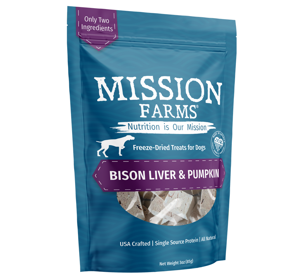 Bison Liver & Pumpkin Treats- 3oz