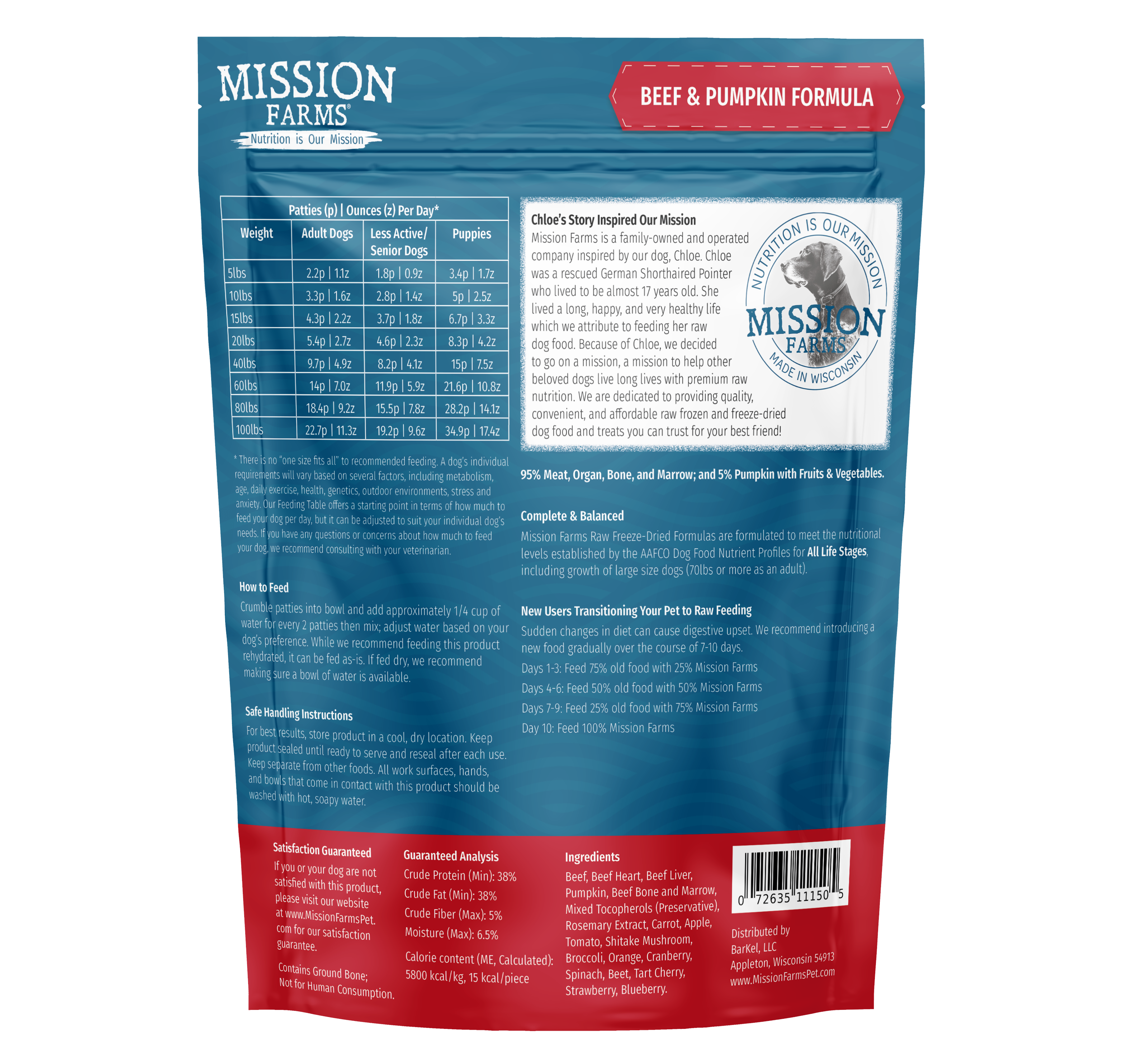 Beef & Pumpkin - 14oz Bag
