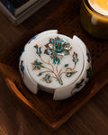 Mughal Multicolored Inlay Coaster Set