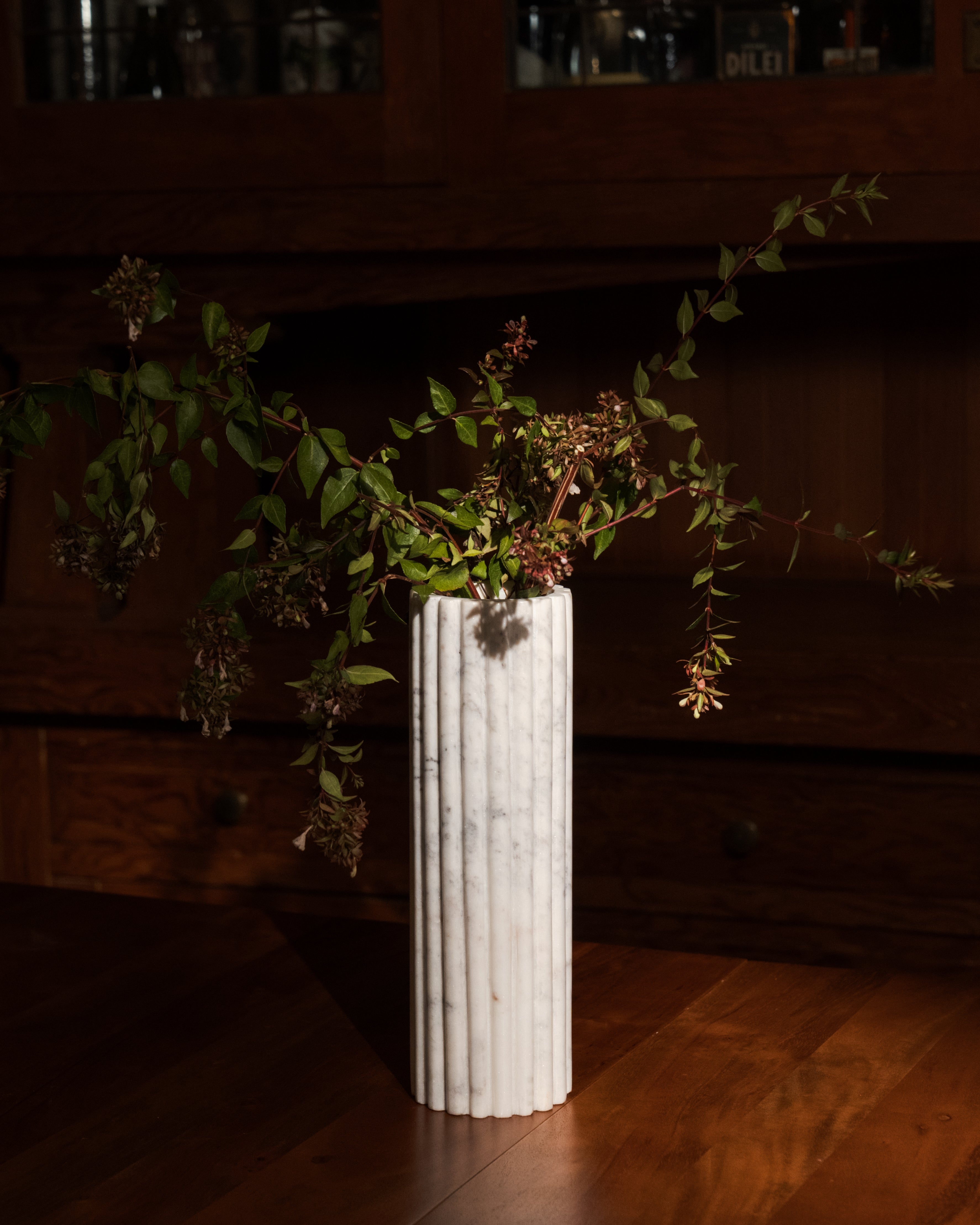 Grooved Banswara Marble Vase