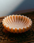 Fluted Pink Makrana Marble Bowl