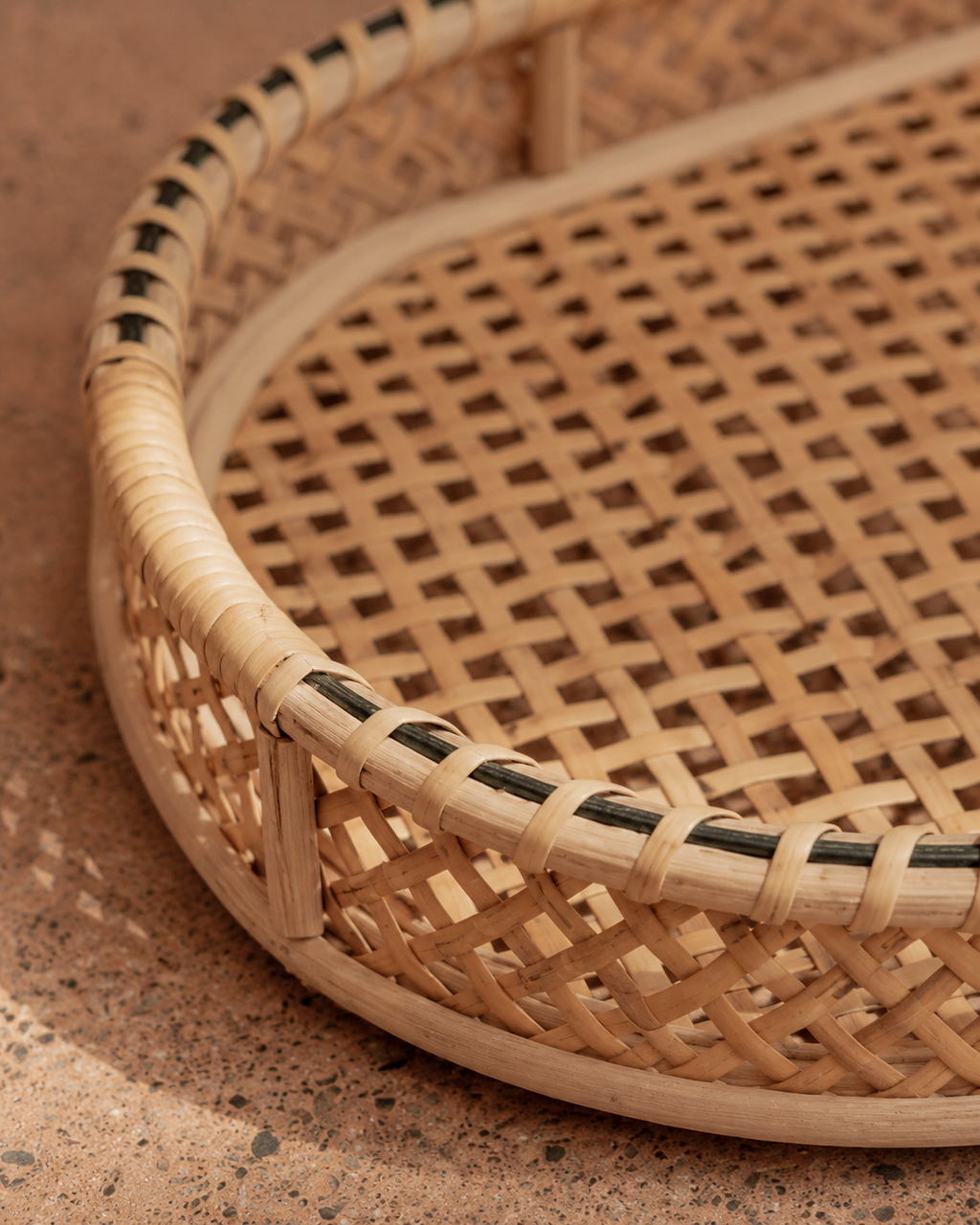 Nora Rattan Oval Tray