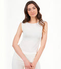 EGI ® Luxury Merino Wool Silk (85% Wool 15% Silk) Tank Top. Proudly Made in Italy.(1401)