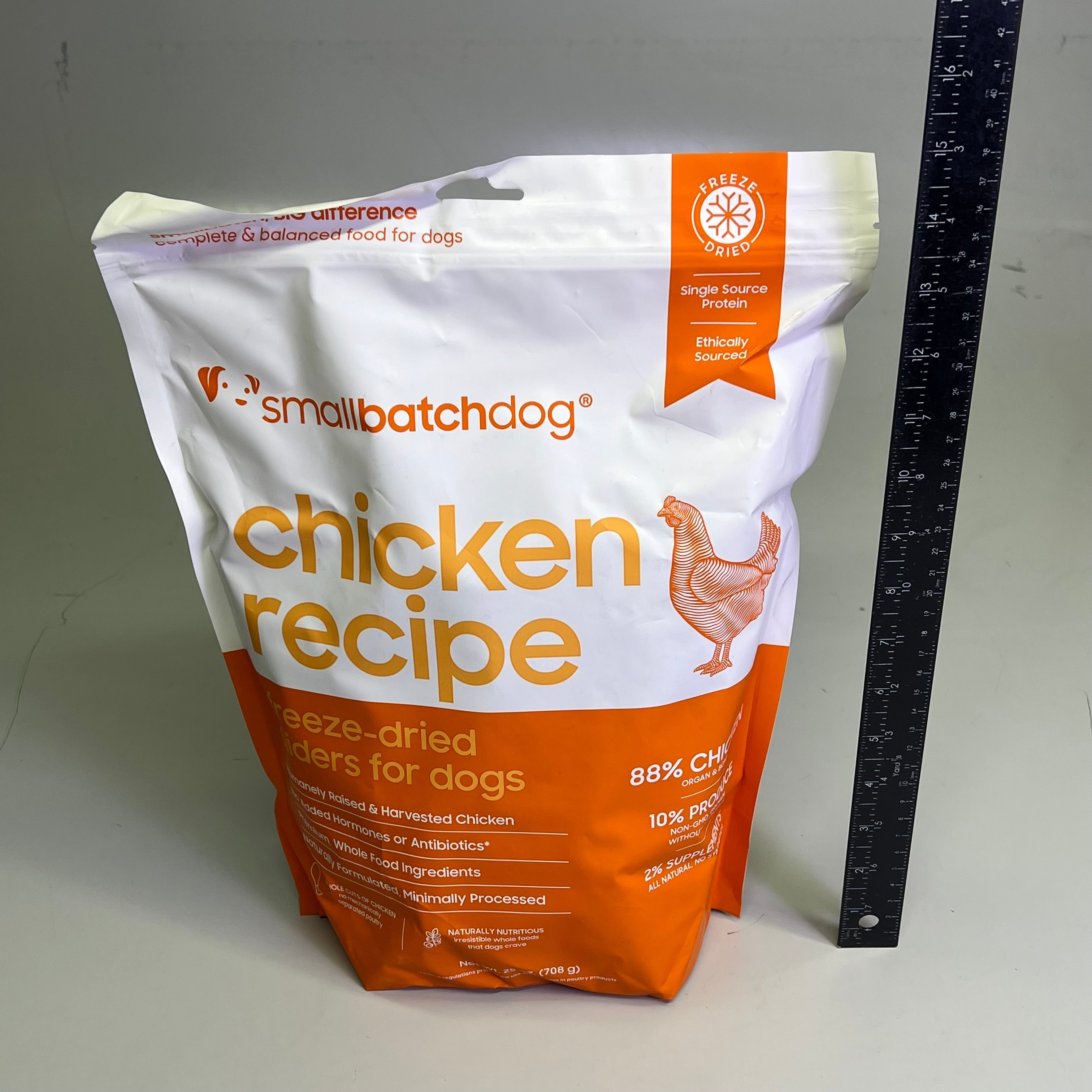 SMALL BATCH Freeze Dried Sliders For Dogs Chicken Recipe 25 Oz Bag BB 09/26