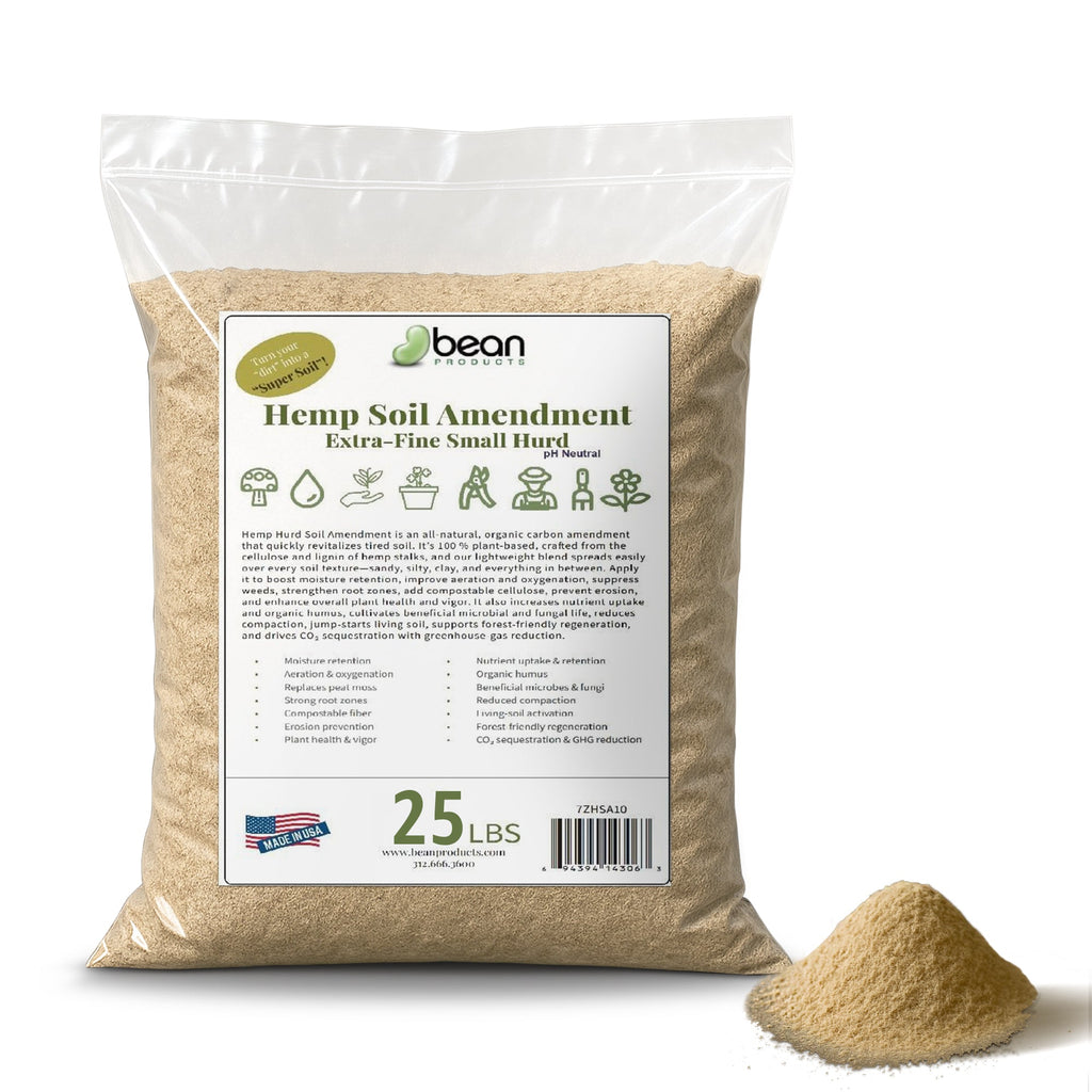 Hemp Soil Amendment Gardening Dirt Booster, very fine hemp hurd