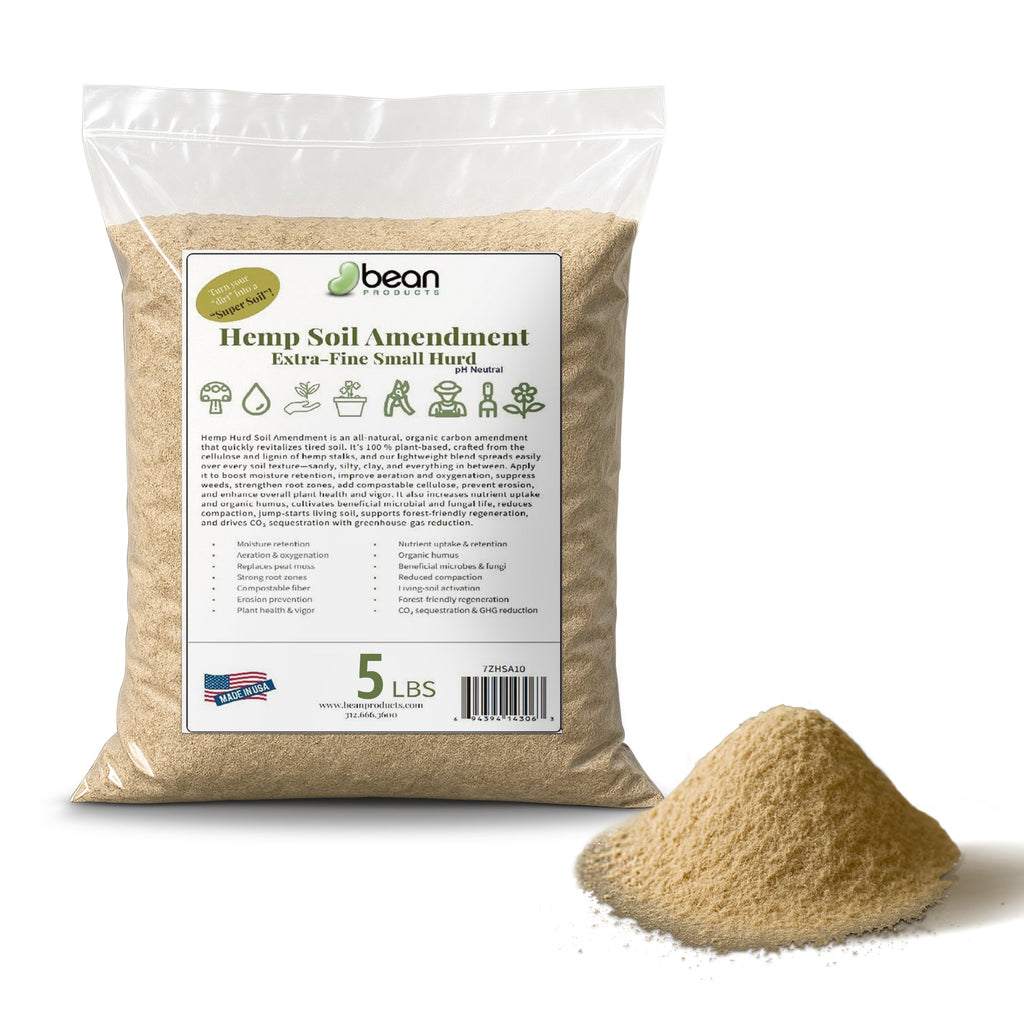 Hemp Soil Amendment Gardening Dirt Booster, very fine hemp hurd