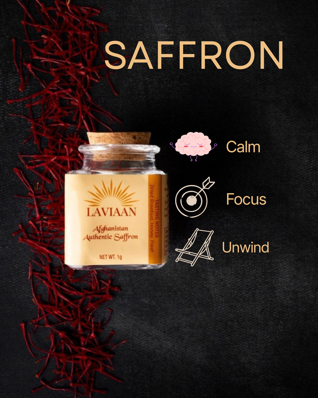 Premium Saffron Threads — 5g (Glow Master Pack-Best Value)