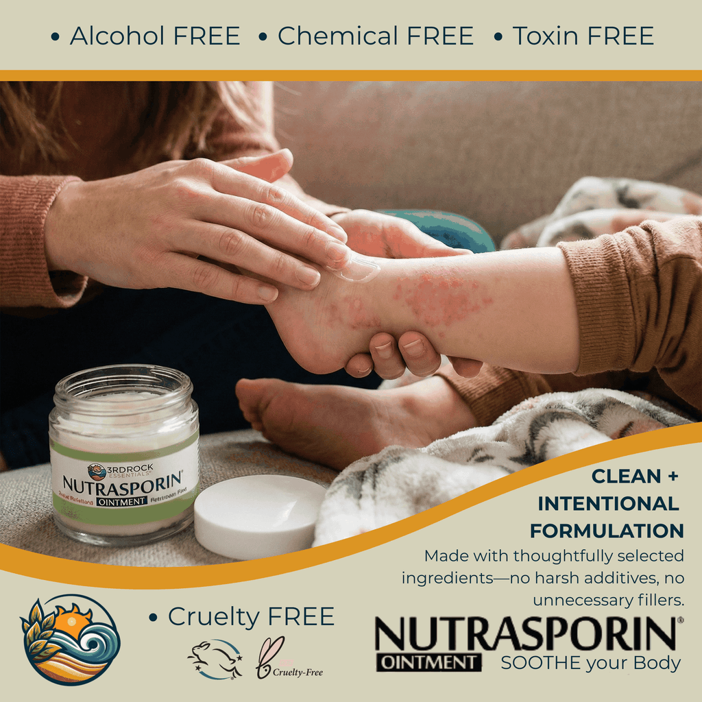 Nutrasporin® - 3oz JAR - All Natural First Aid Ointment 100ppm Silver Ointment (Water Resistant)