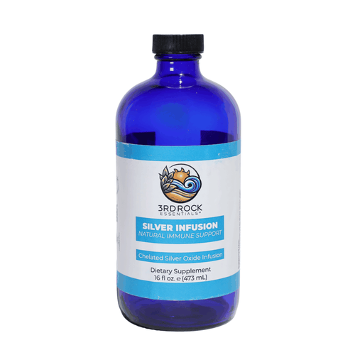 3rd Rock Essentials Silver Infusion – 150 PPM Chelated Silver Oxide Complex – 16 fl oz