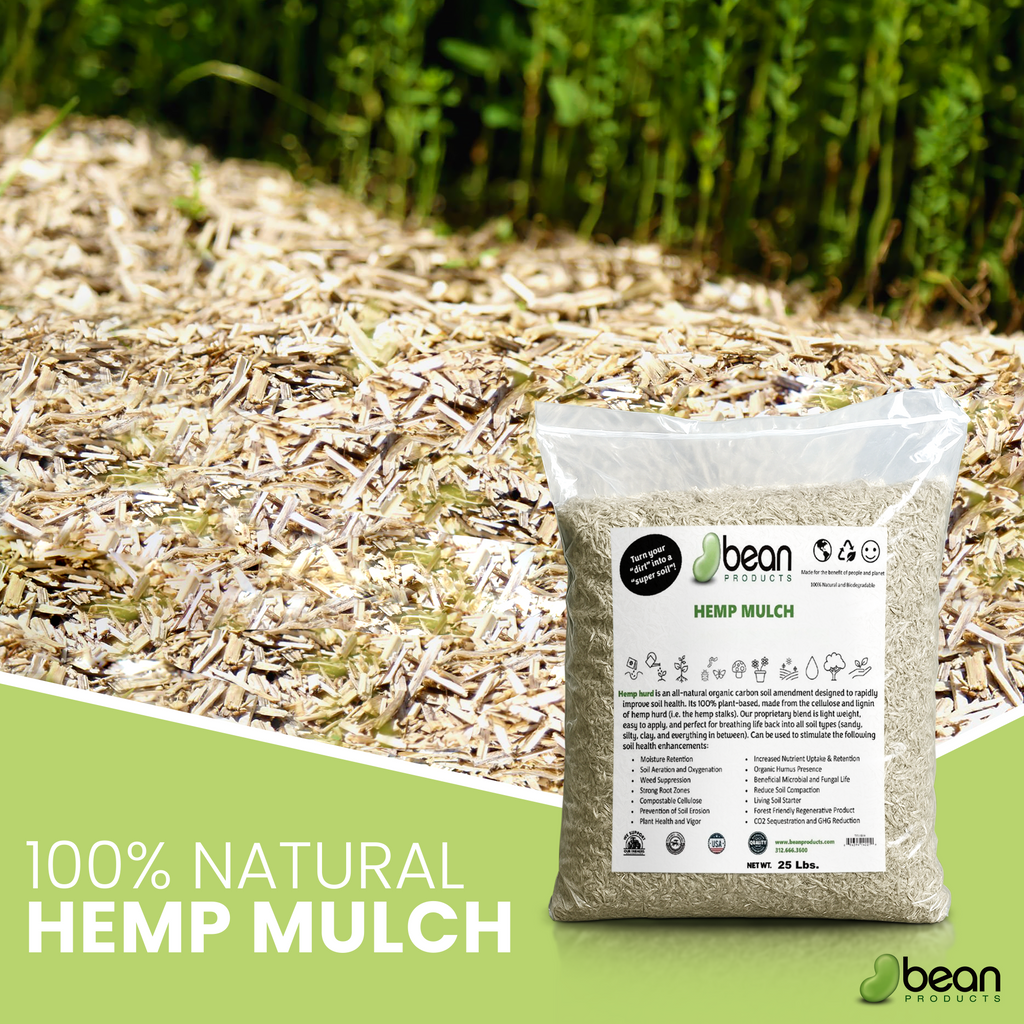 Hemp Mulch Hurd for Organic Gardening and Soil Health