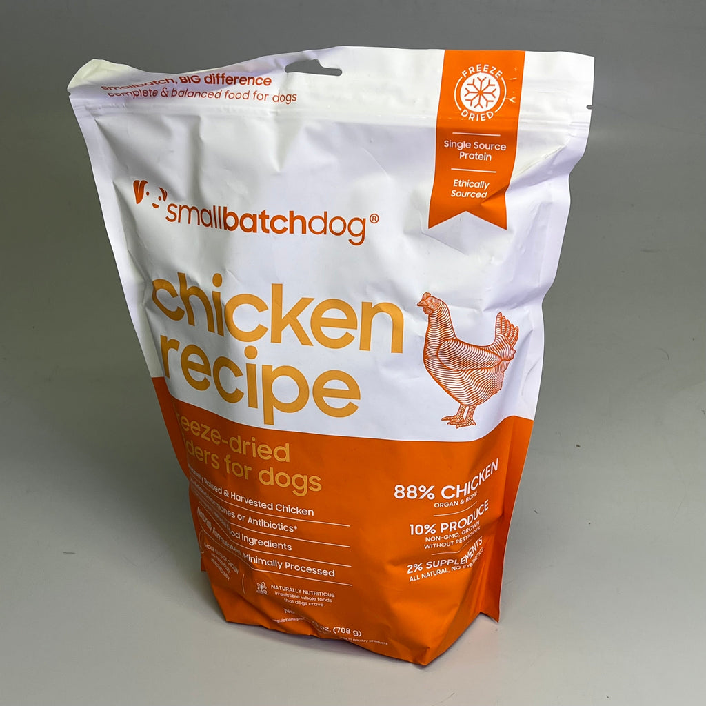 SMALL BATCH Freeze Dried Sliders For Dogs Chicken Recipe 25 Oz Bag BB 09/26