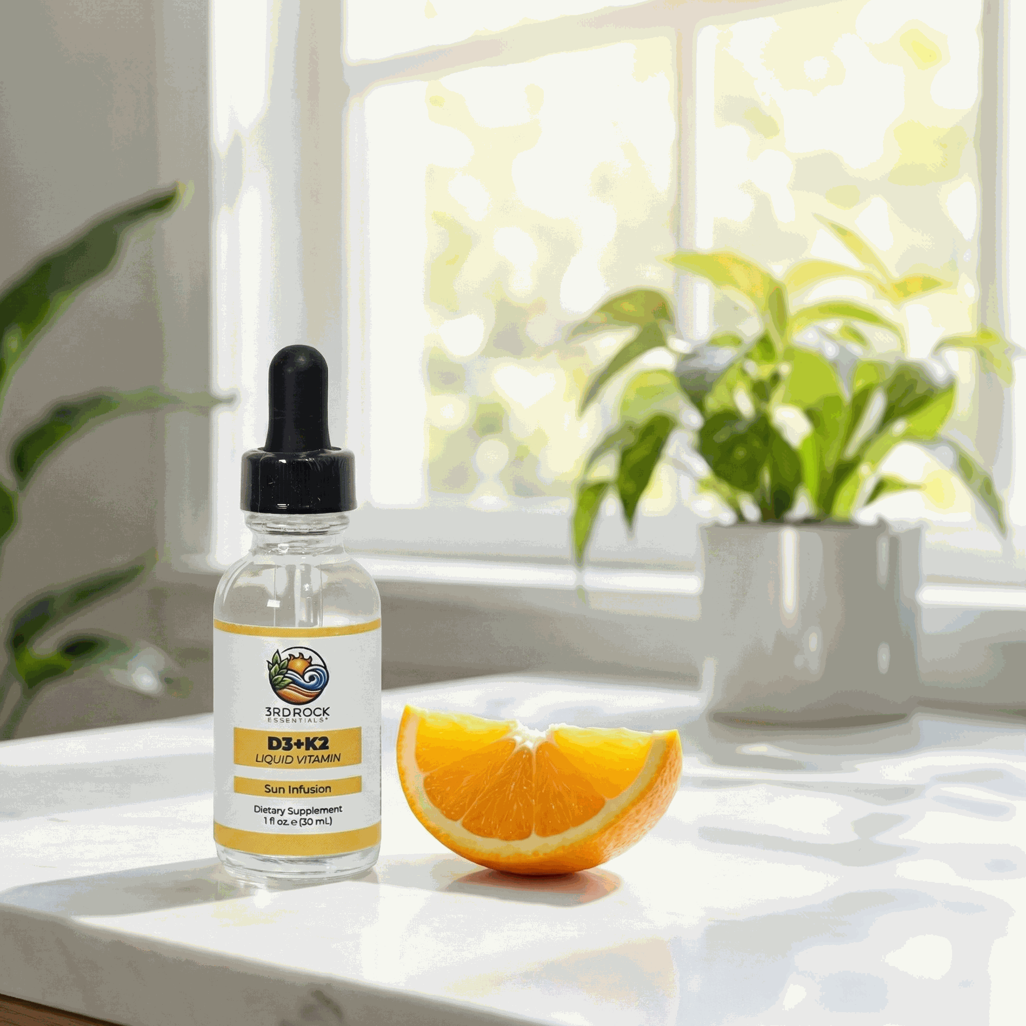 Vitamin D3 + K2 Liquid (Chelated) — 1 fl oz