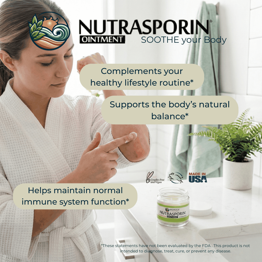 Nutrasporin® - 3oz JAR - All Natural First Aid Ointment 100ppm Silver Ointment (Water Resistant)