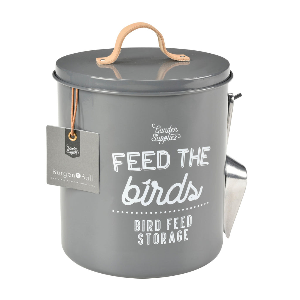 Burgon & Ball® Feed the Birds Tin, Charcoal