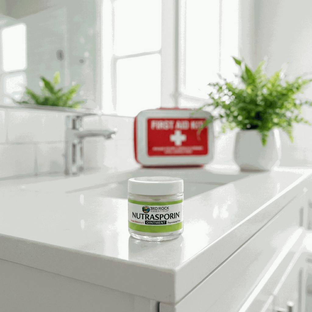 Nutrasporin® - 3oz JAR - All Natural First Aid Ointment 100ppm Silver Ointment (Water Resistant)