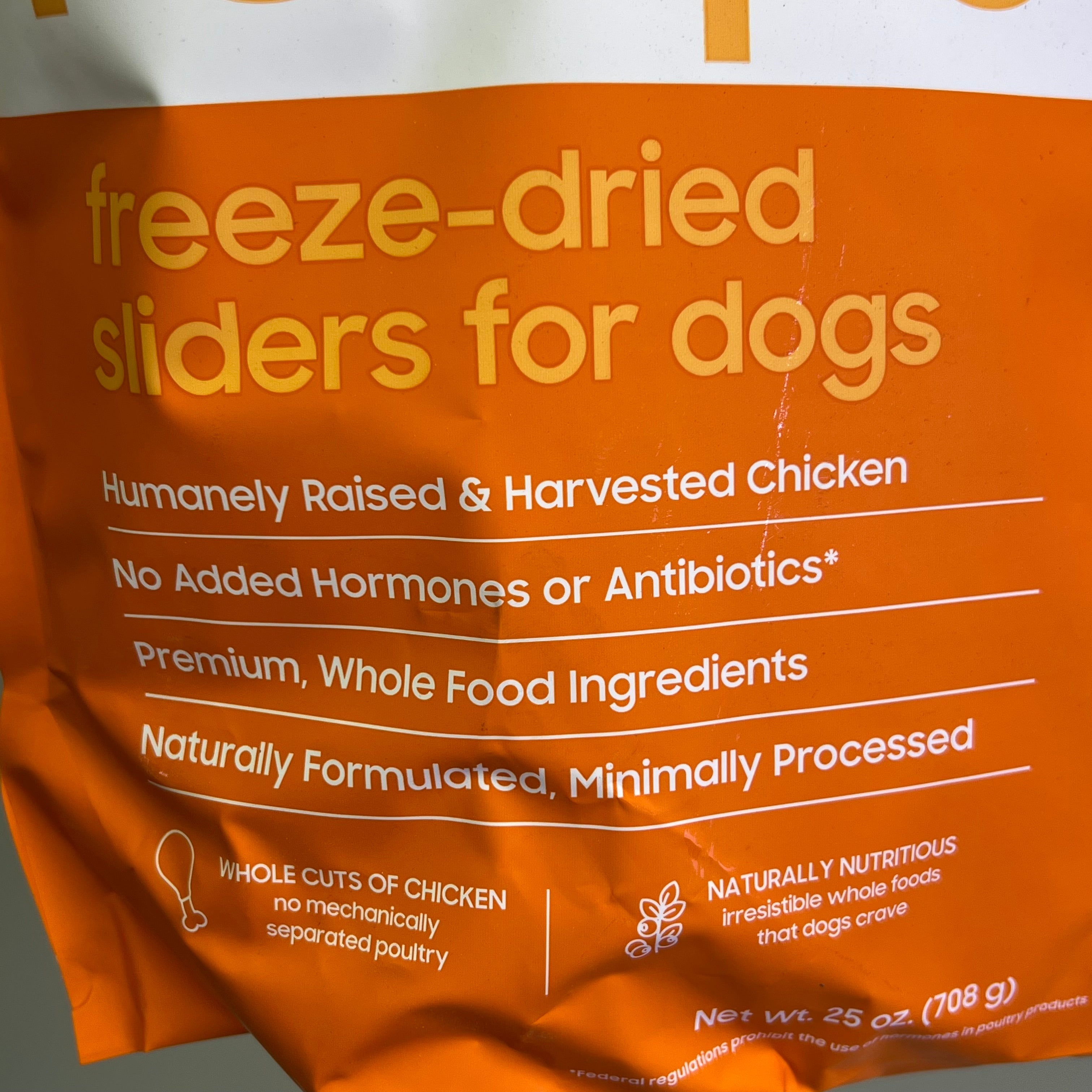 SMALL BATCH Freeze Dried Sliders For Dogs Chicken Recipe 25 Oz Bag BB 09/26