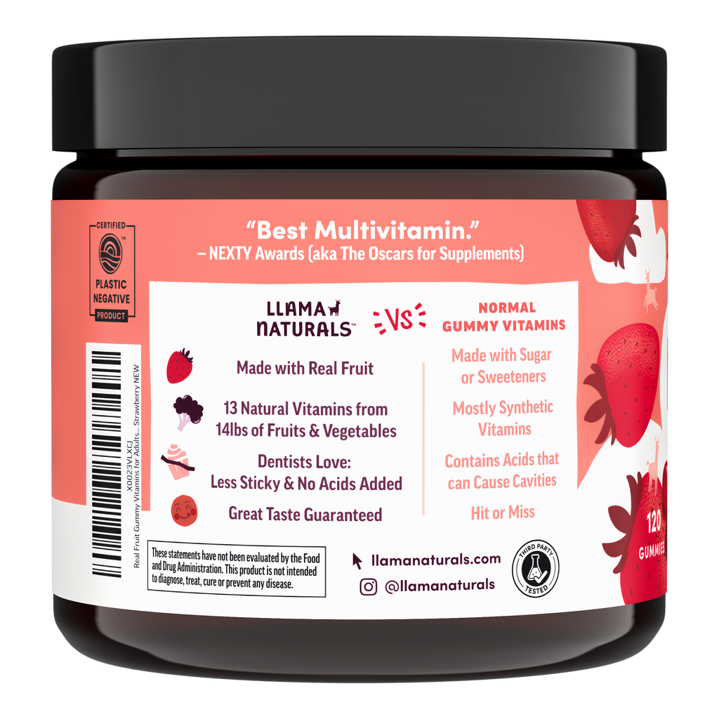 Adult Multivitamin Gummies, Strawberry (120 ct)