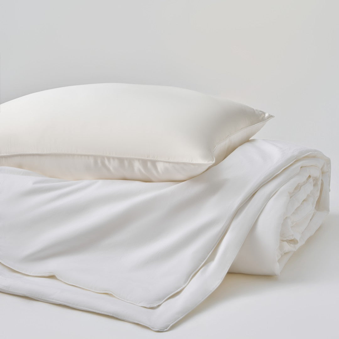 All Season Silk Filled Comforter with Cotton Shell