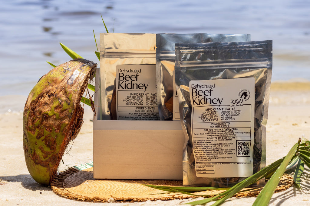 Dehydrated Beef Kidney – 4oz | Raw Instincts | Small Batch Superfood Treat for Cats & Dogs