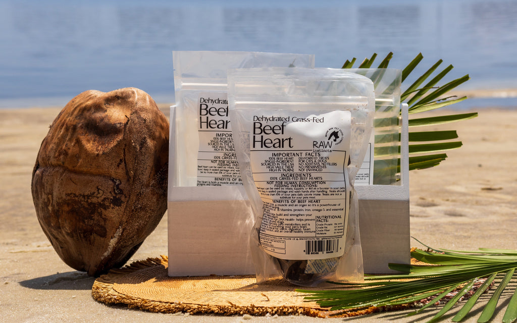 Dehydrated Grass-Fed Beef Heart – Raw Instincts | Nutritious Treat for Cats & Dogs