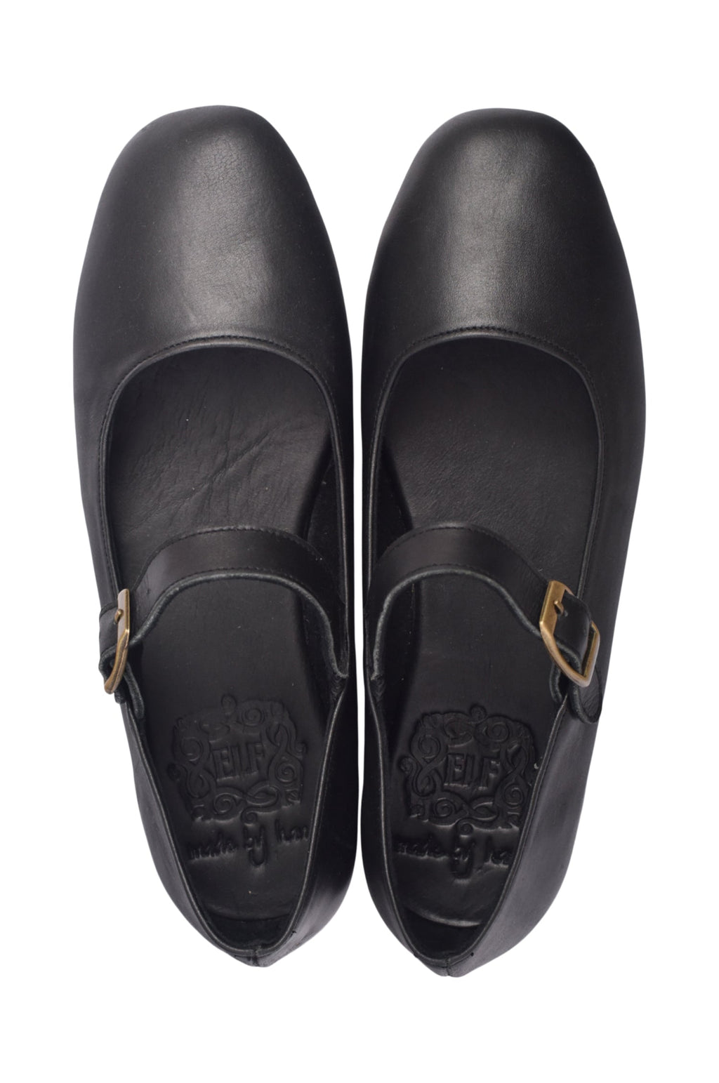 Belle Rose Mary Jane Leather Flats