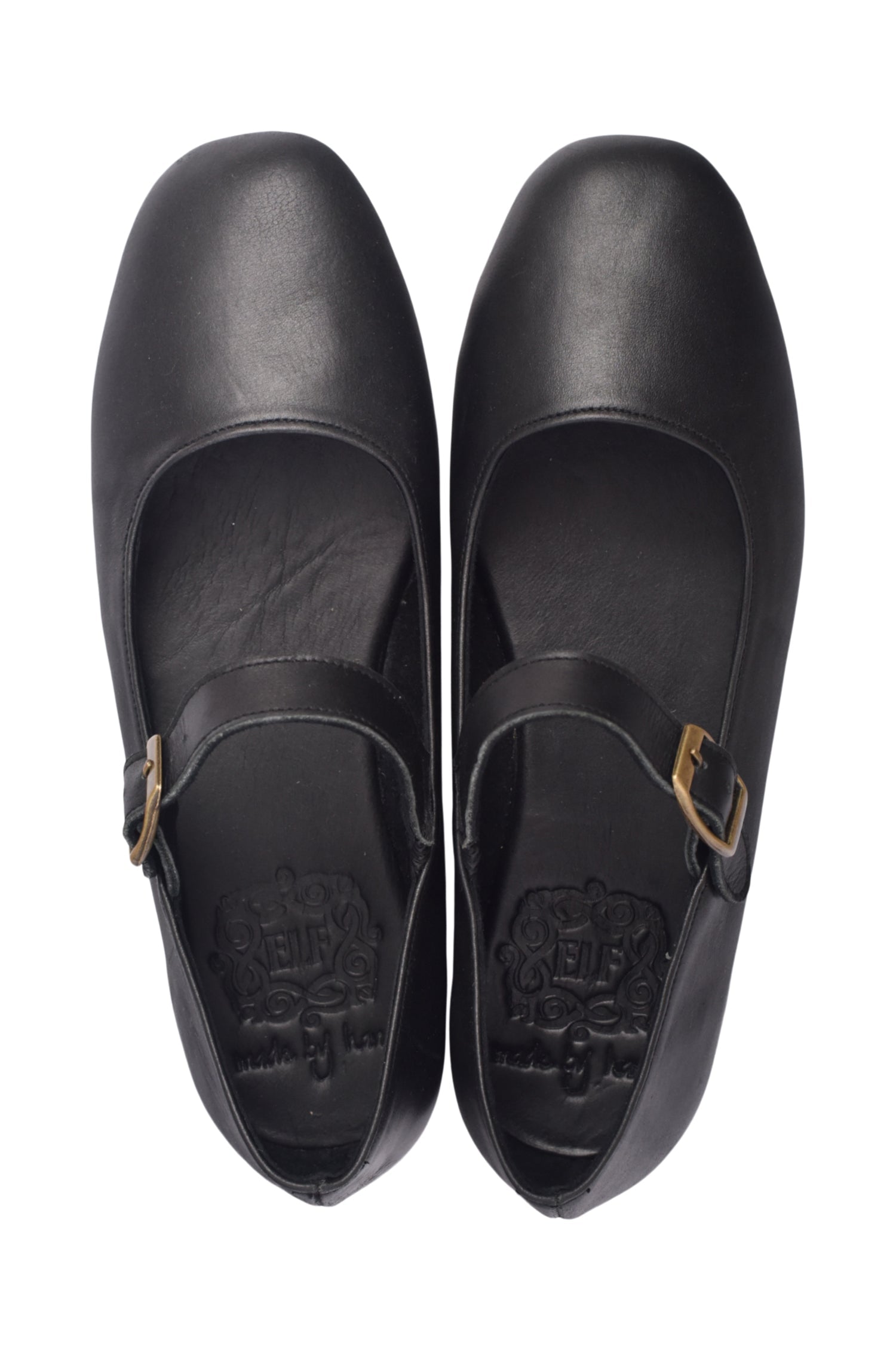 Belle Rose Mary Jane Leather Flats