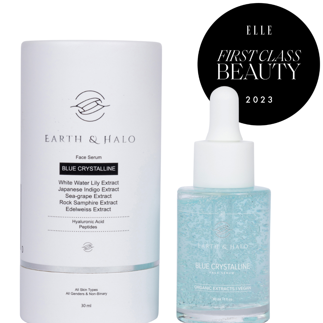 Blue Crystalline Face Serum 30 ml – Elle's Best Serum of 2023 | Vegan & Organic Extracts