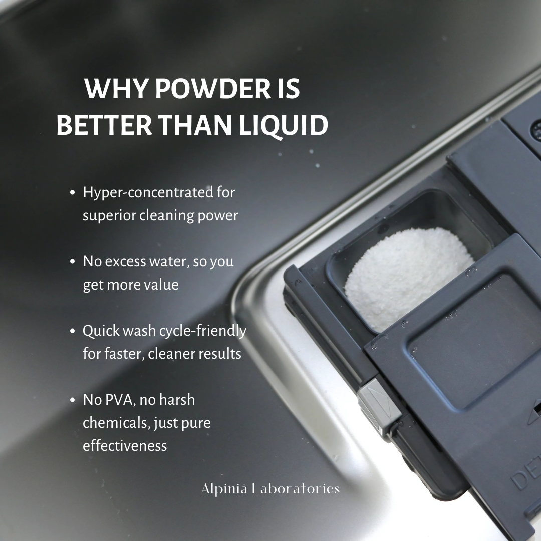 Powerful Natural Dishwasher Detergent with Bioenzymes