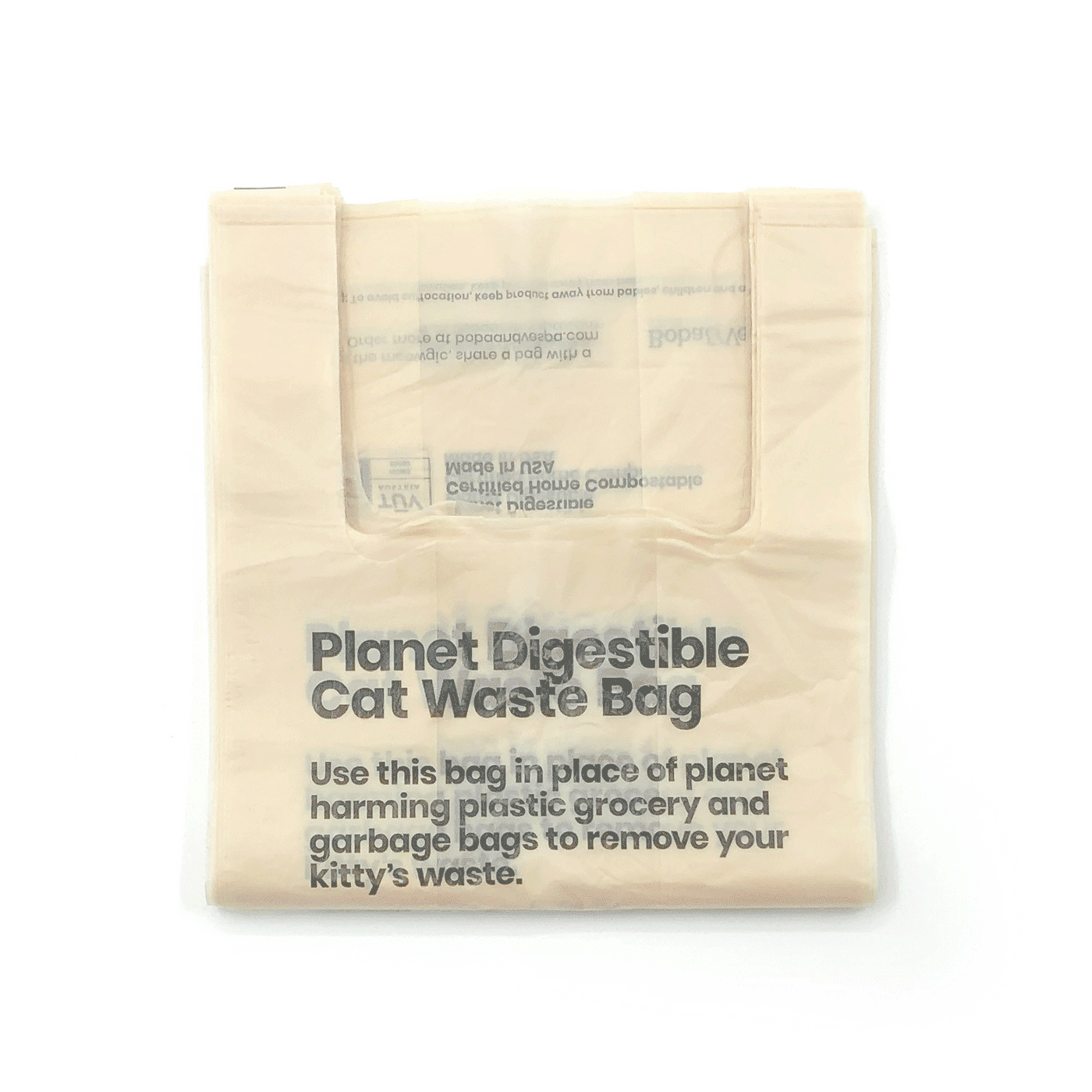 Boba & Vespa Cat Litter Bag Holder in Natural Cotton Canvas