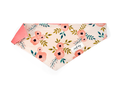 Charleston Blush Floral Tea Rose Over-the-collar Dog Bandana