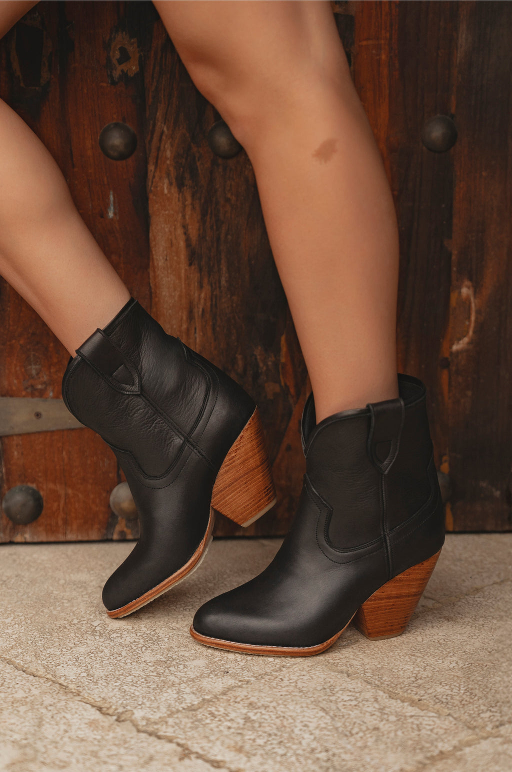 Charro Cowboy Leather Boots
