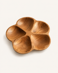 Flora Teak Divided Serving Dish