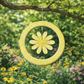 12" Spinner Circle with 6" Daisy Mosaic Backer & Hanger