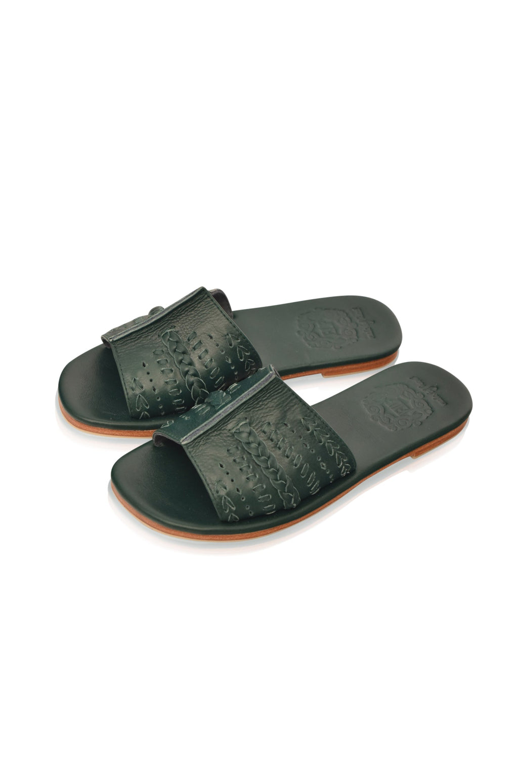 Dolce Vita Leather Slide Sandals