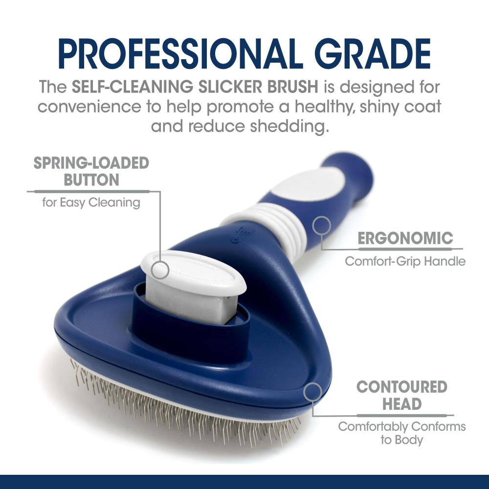 Four Paws Magic Coat Professional Series Self-Cleaning Slicker Brush
