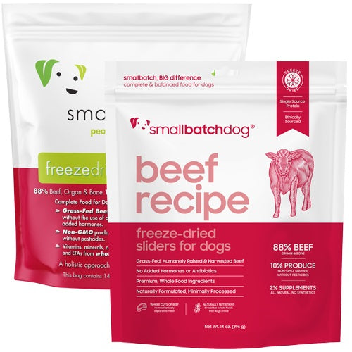 Freeze-Dried Beef Dog Food by Smallbatch