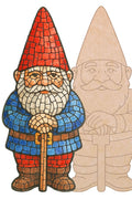 Gnome with Pattern 12"  (pre-drilled for hanging kit and stakeable kit)
