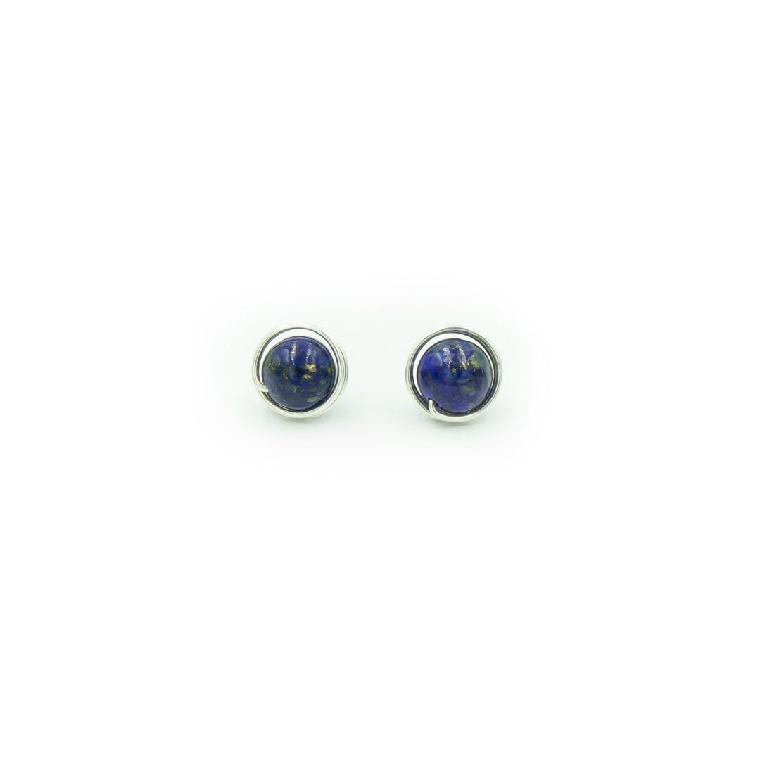 Sterling Silver Lapis Lazuli Nests