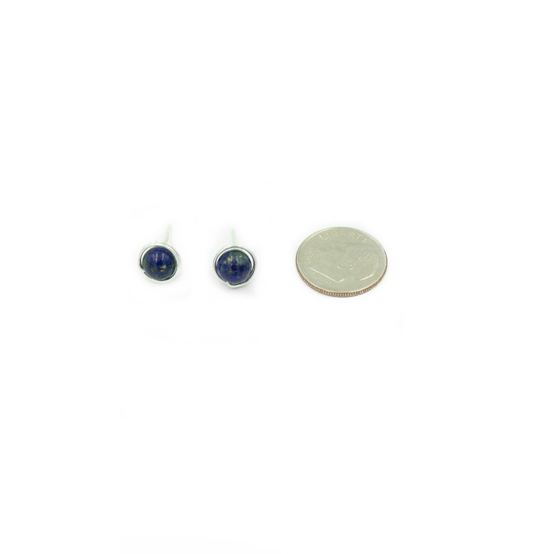 Sterling Silver Lapis Lazuli Nests