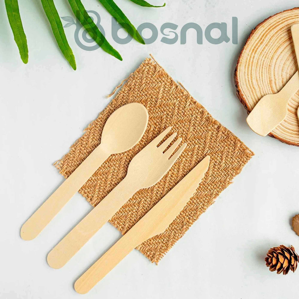 Bosnal – Sugarcane Bagasse Compostable 10 inch & 7 inch Round Plates, 32 Oz Bowls with Cutlery
