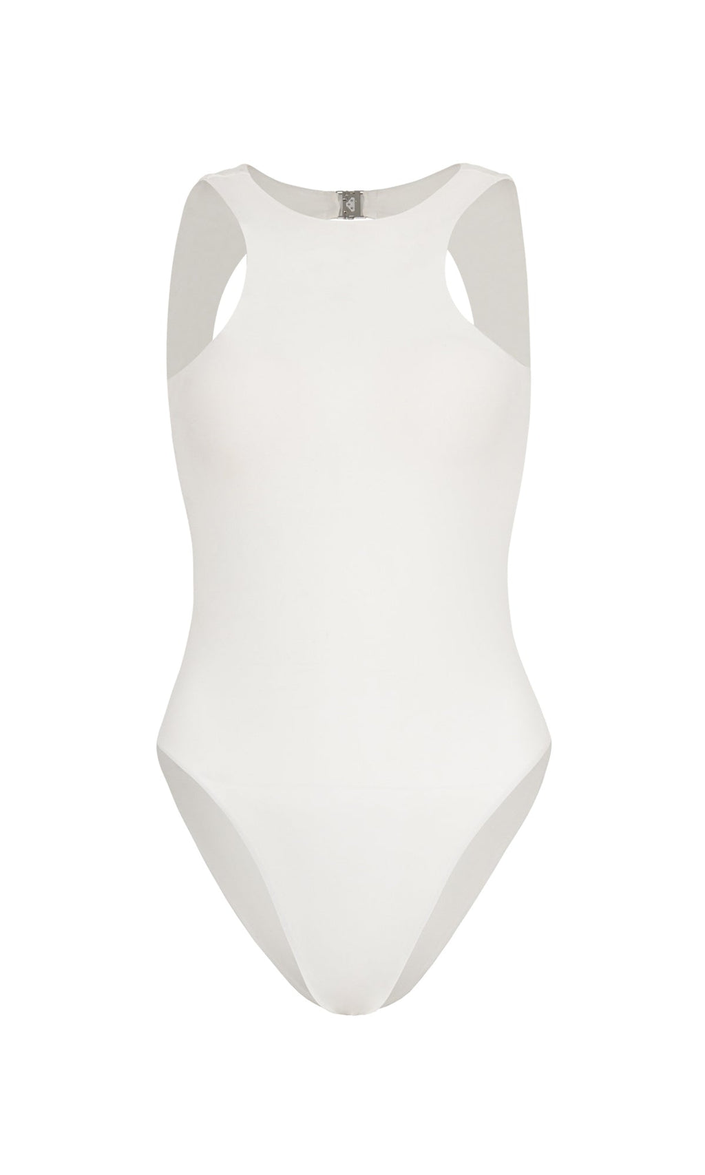 The Jupiter Open-back Recycled One-piece Swimsuit in White