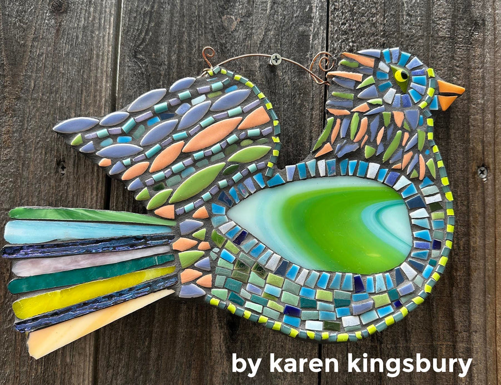 Dove Skwiveler Mosaic Backer & Hanger (pre-drilled for Skwiveler)