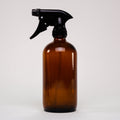 Amber Glass Keeper Bottle | 16 oz | with Trigger Spray Nozzle