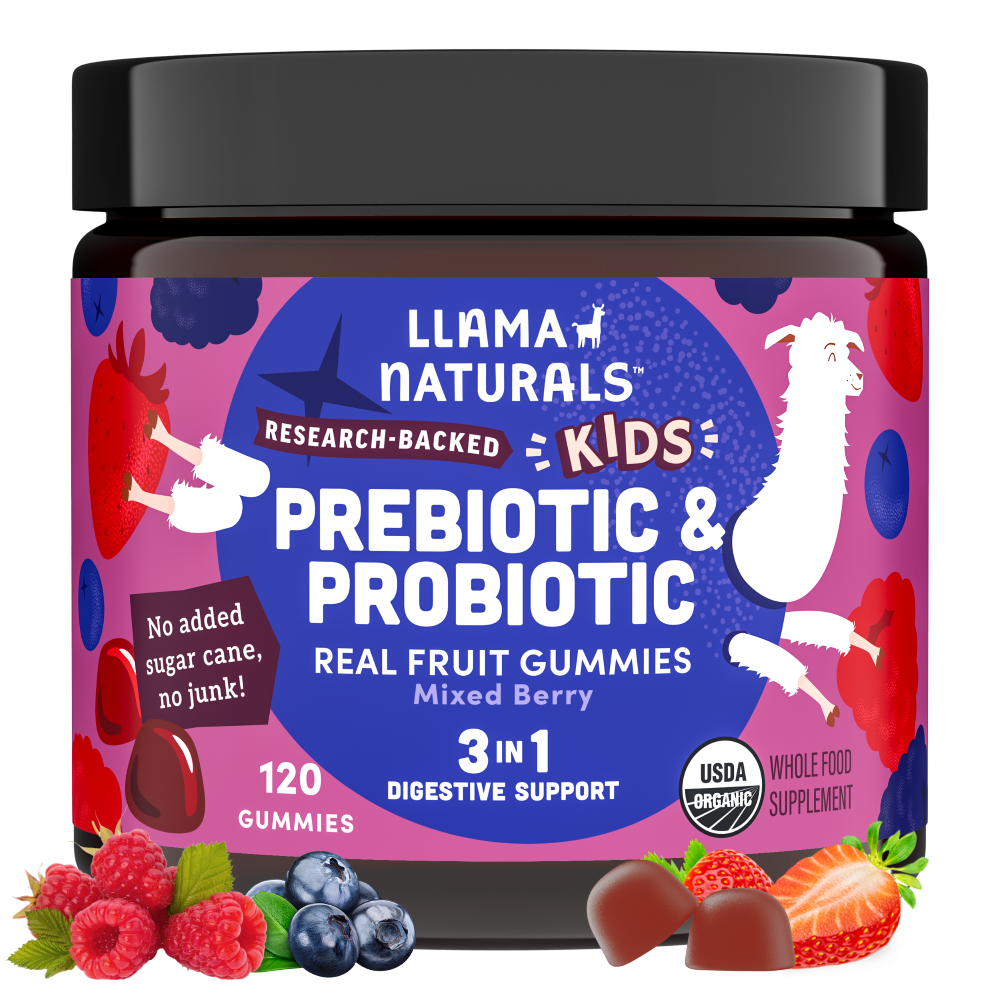Kids Prebiotic & Probiotic Gummies, Mixed Berry (120 ct)