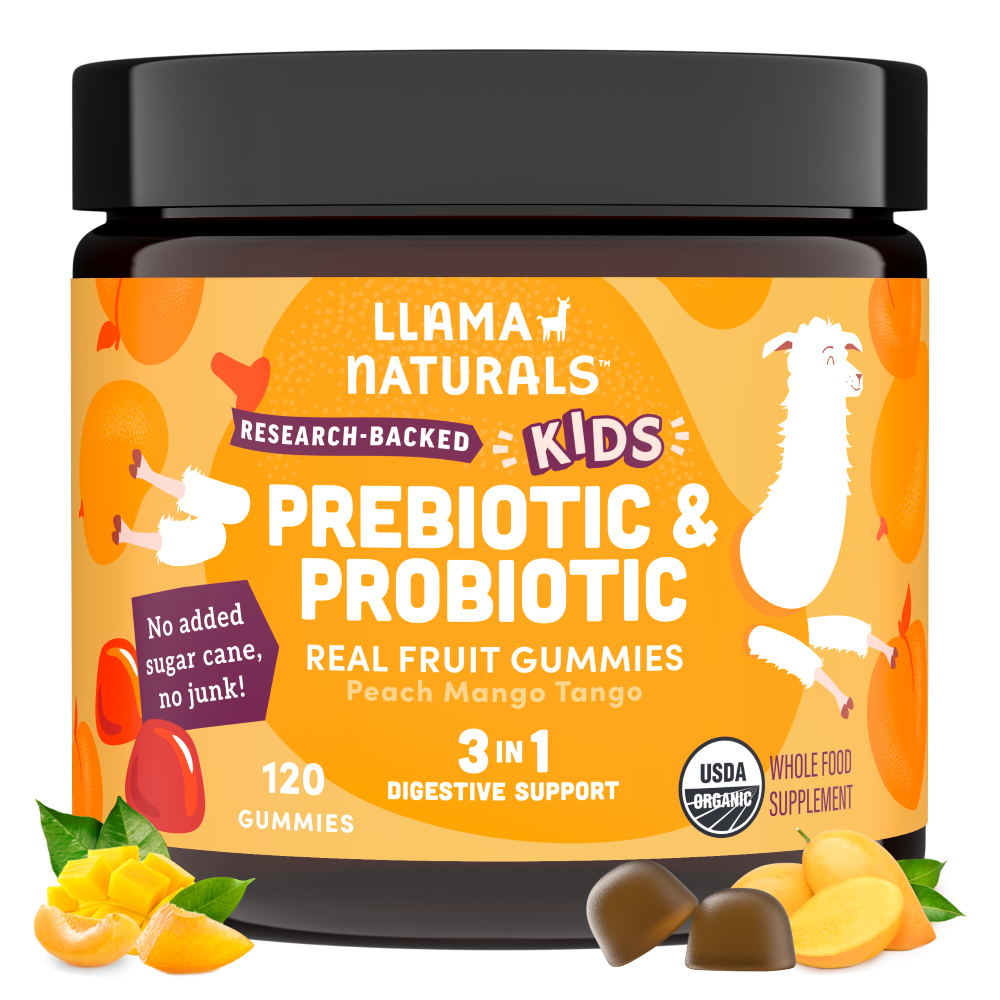 Kids Prebiotic & Probiotic Gummies, Peach Mango (120 ct)