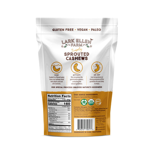 Cashews Lightly Salted, Sprouted Organic Auto renew