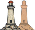 Lighthouse Mosaic Backer 13"x18"  (pre-drilled for hanging kit)