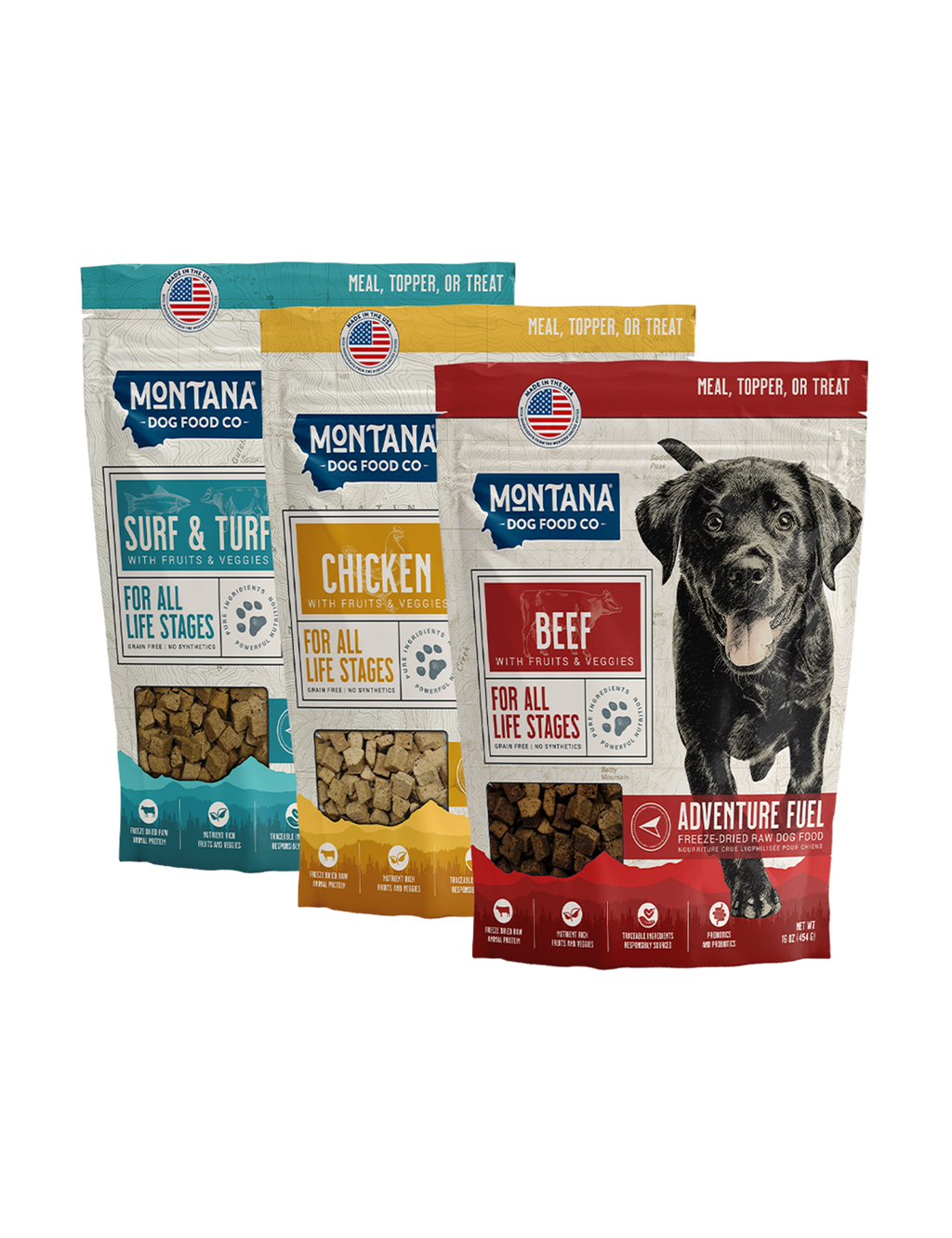Adventure Fuel Freeze-dried Raw Grain-free Dog Food: 3 Pack
